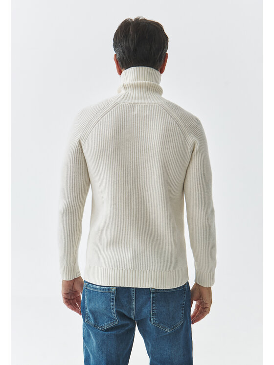TATUUM TATUUM Sweter PABLO Kremowy Classic Fit