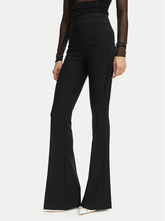 Elisabetta Franchi Elisabetta Franchi Auduma bikses PA-184-62E2-V290 Melns Slim Fit