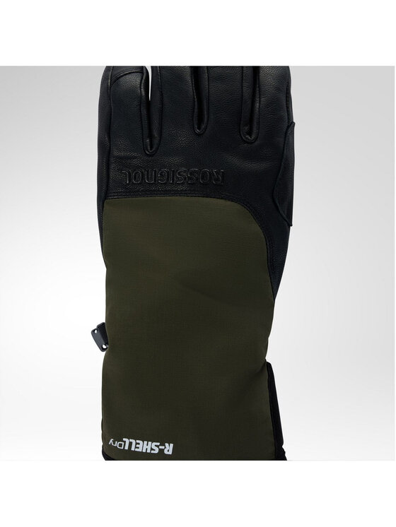 Rossignol Rossignol Rękawice narciarskie Type Ski Gloves R-Shell Dry Zielony ciemny