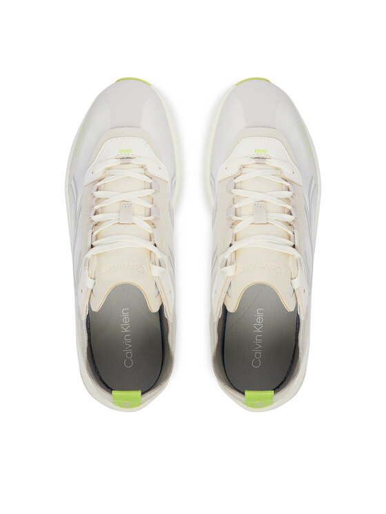 Calvin Klein Calvin Klein Sneakersy Chunky Run Laceup Stripe Ny HM0HM02160 Écru