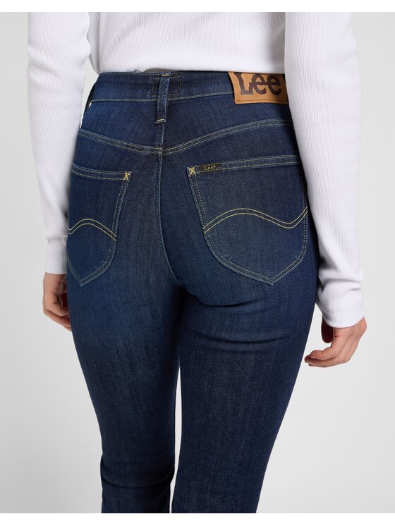 Lee Lee Jeansy SCARLETT HIGH Niebieski Skinny Fit