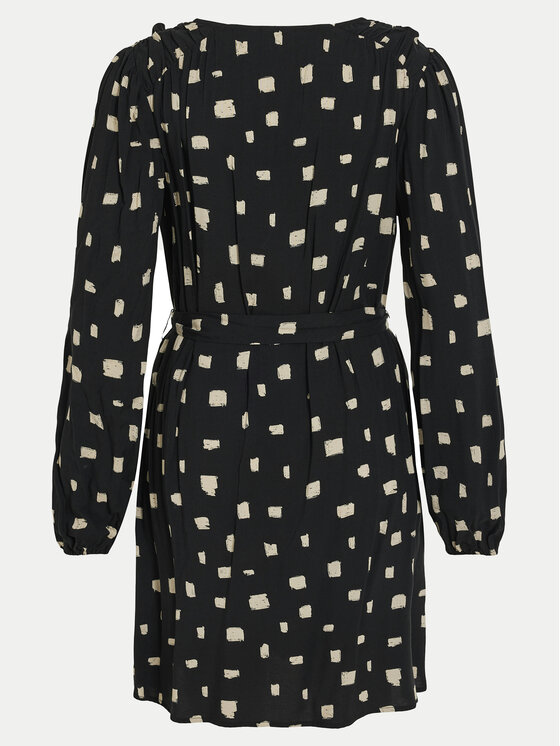 Vila Vila Kleid für den Alltag Lana 14095666 Schwarz Regular Fit