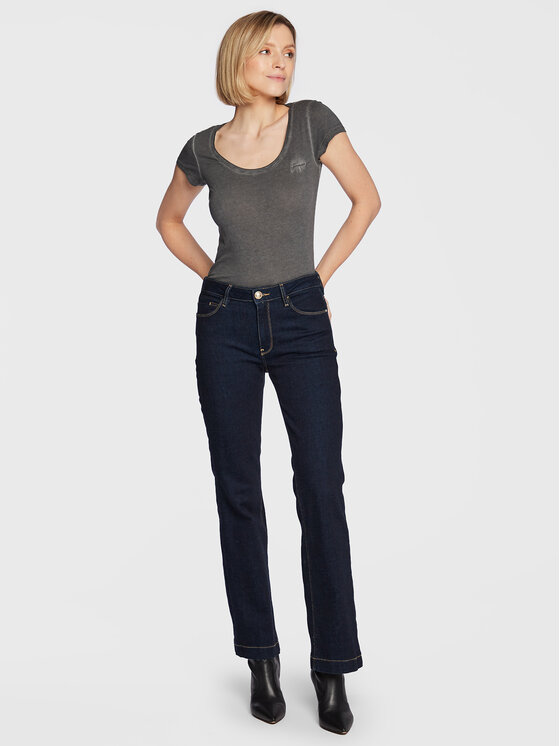 Guess Guess Тишърт Script Logo W2GI52 K9SN1 Сив Regular Fit