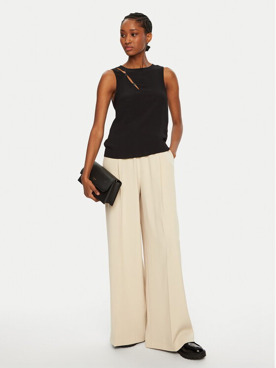 Patrizia Pepe Patrizia Pepe Blūze 8C0760/A8I1-K103 Melns Regular Fit