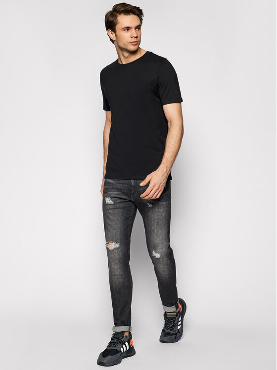 T-shirt Orrganic Basic 12156101 Nero Slim Fit