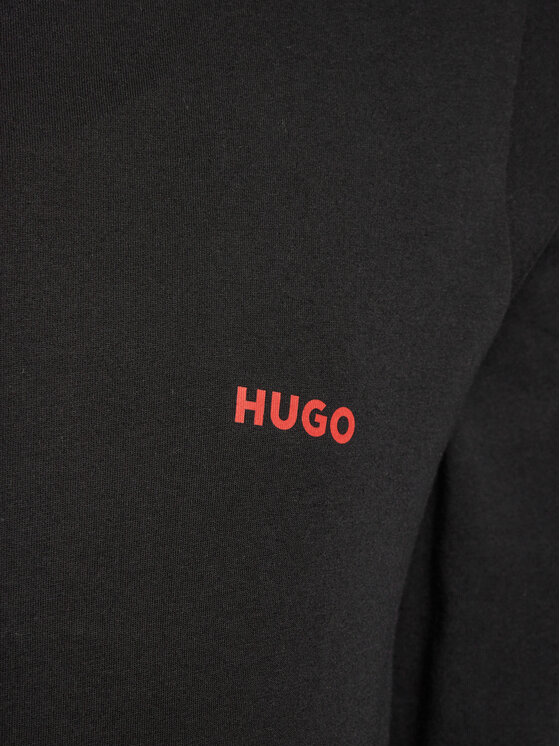 HUGO Hugo Rinkinys: 3 ilgarankoviai marškinėliai 50492631 Juoda Regular Fit