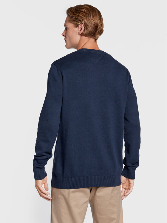 Tommy Jeans Tommy Jeans Sweter Essential DM0DM13273 Granatowy Regular Fit