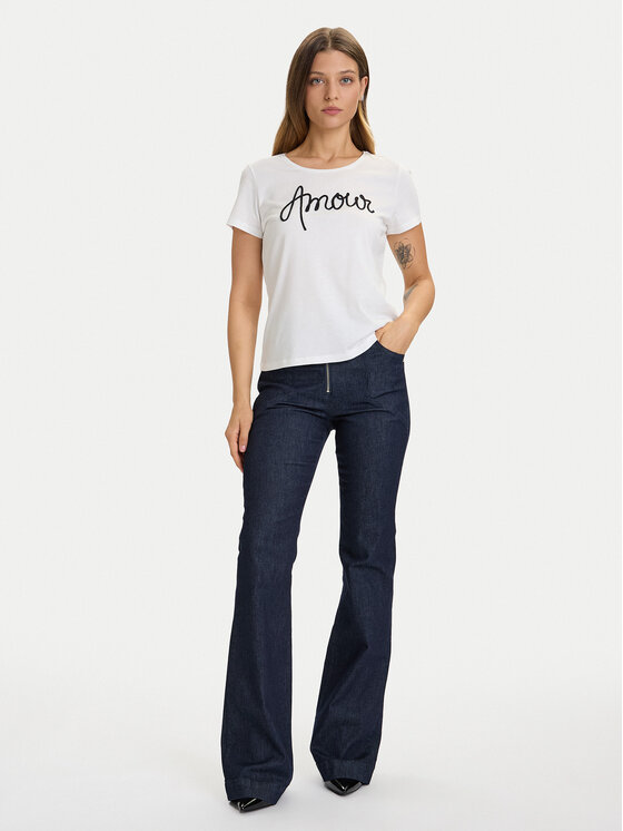 Morgan Morgan Tricou 252-DMIO Alb Slim Fit