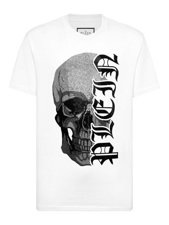 PHILIPP PLEIN PHILIPP PLEIN T-Shirt 26239 Biały Regular Fit