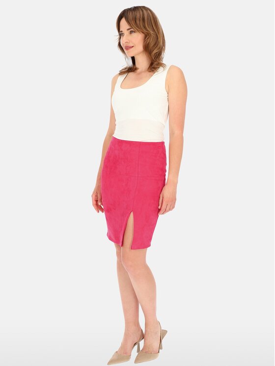 Perso Perso Mini sukňa JPE241075F Ružová Regular Fit