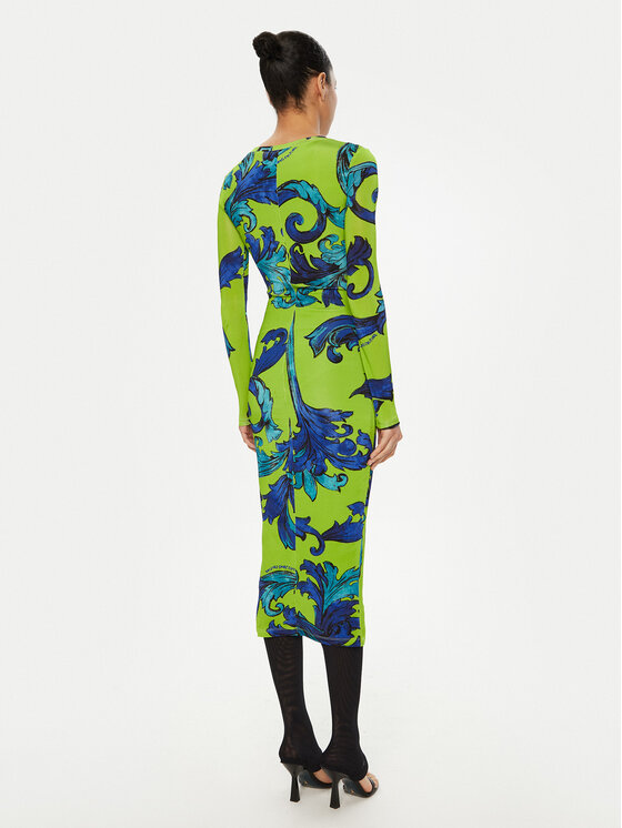 Versace Jeans Couture Versace Jeans Couture Rochie de zi 78HAO920 Verde Regular Fit