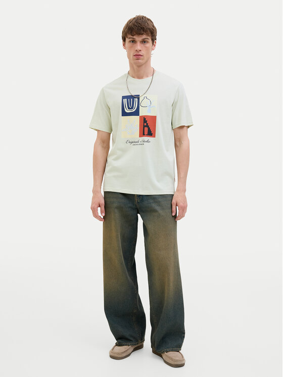 Jack&Jones Jack&Jones Marškinėliai Canggu 12277220 Žalia Regular Fit