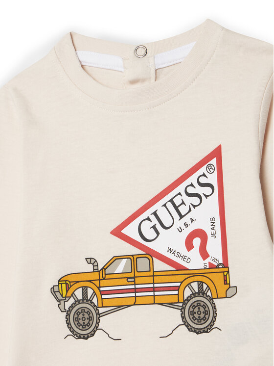 Guess Guess Bluză I5BI01 I3Z14 Alb Regular Fit