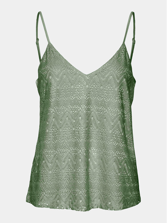 Vero Moda Vero Moda Top Maya 10304453 Zielony Regular Fit