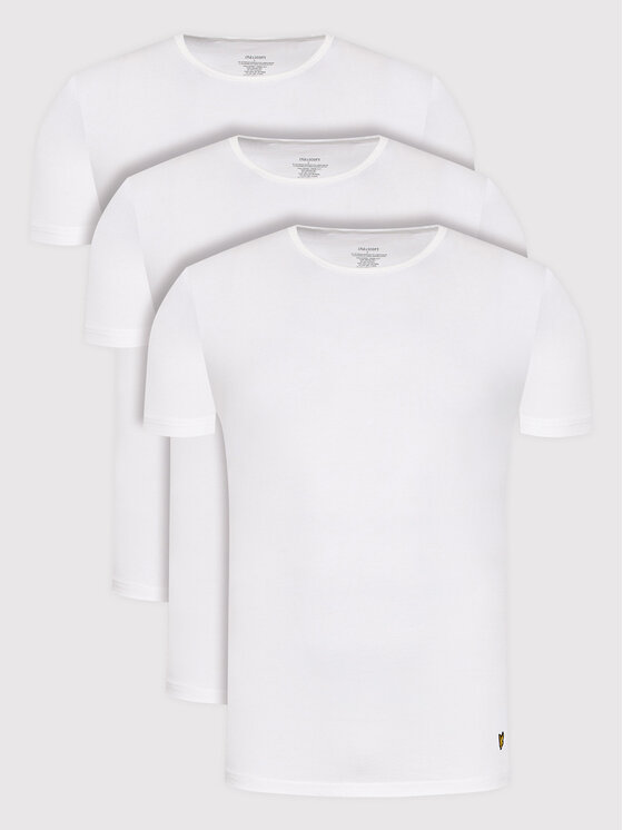 Lyle & Scott 3 marškinėlių komplektas Maxwell LS3PKT900 Balta Regular Fit