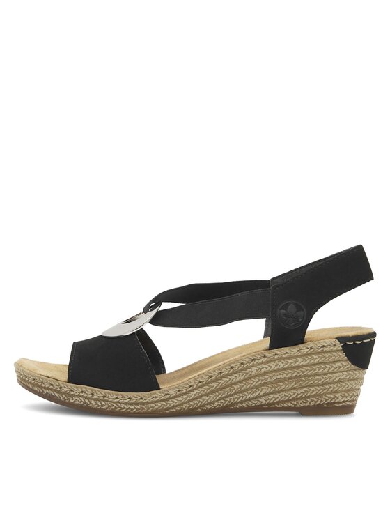 Rieker Rieker Sandale 624H6-00 Negru