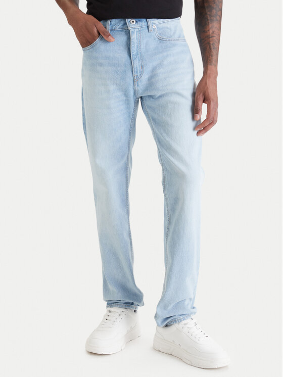 HUGO Džínsy Ash 50555954 Modrá Slim Fit