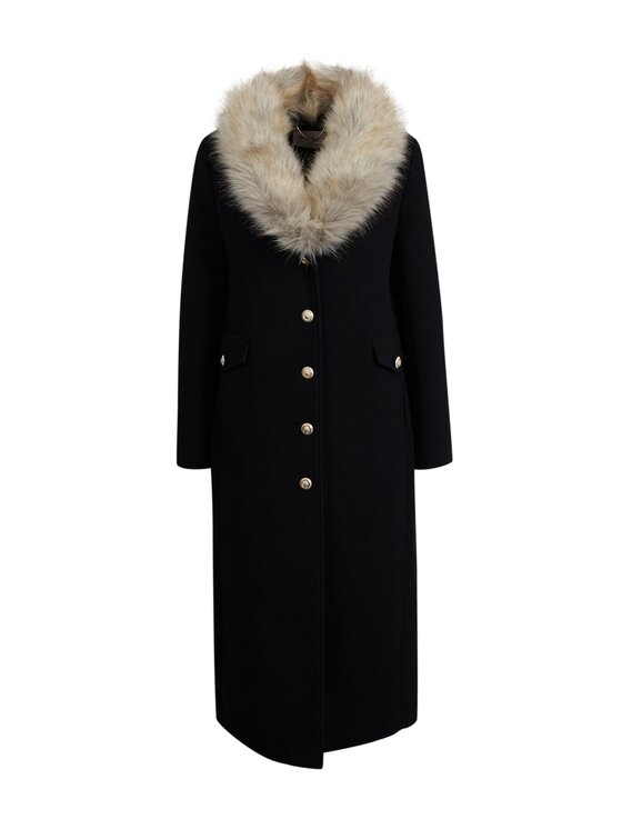 Orsay Orsay Płaszcz 830288660000__36 Czarny Regular Fit