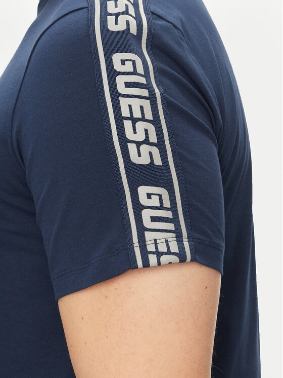 Guess Guess Tričko Arlo Z4GI18 J1314 Modrá Regular Fit