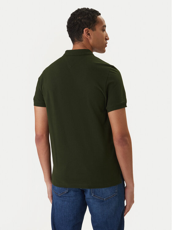 Tommy Jeans Tommy Jeans Tricou polo DM0DM20676 Verde Slim Fit