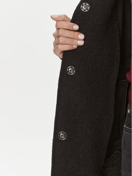 Culture Culture Vlnený kabát Cubirgith 50106972 Čierna Classic Fit