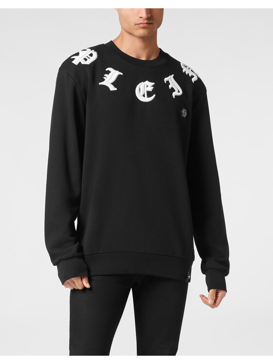 PHILIPP PLEIN PHILIPP PLEIN S dlouhým rukávem 14699 Černá Regular Fit