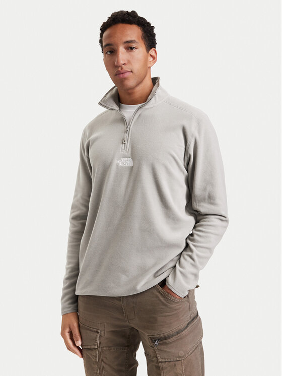 The North Face Полар Glacier NF0A8HRW Светлосив Regular Fit