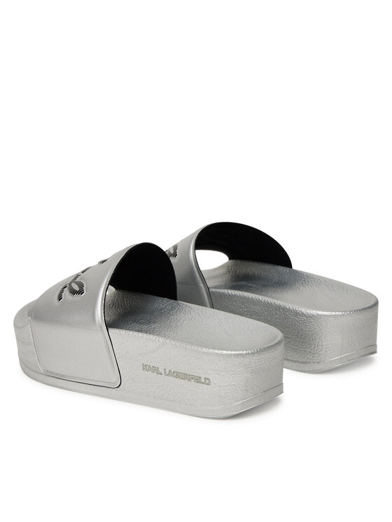 KARL LAGERFELD KARL LAGERFELD Klapki Kondo Maxi KL80872 Srebrny
