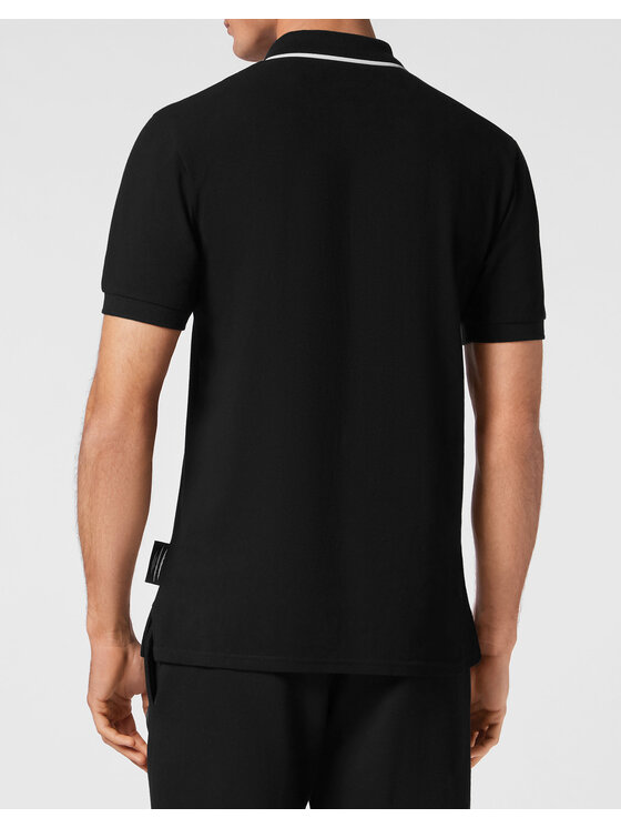Plein Sport Plein Sport Polo 13033 Czarny Slim Fit