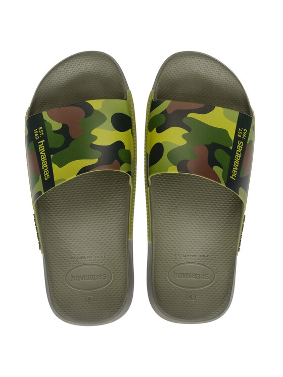 Klapki Havaianas, Rozmiar 39/40, Zielone, HAVAIANAS Ciabatta Unisex adulto Hav. slide print 4147329.0869 Verde