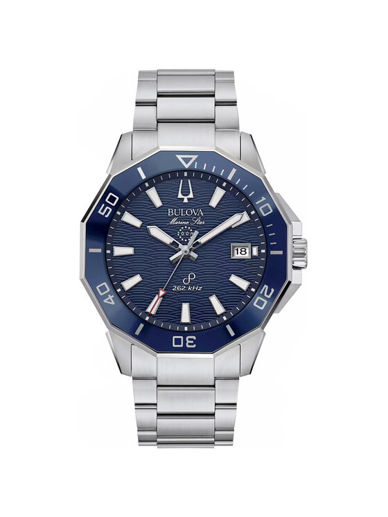 Bulova Bulova Zegarek 96B433 Srebrny