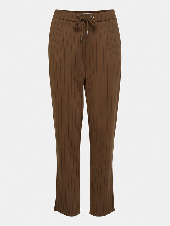 Fransa Fransa Hlače 20610972 Smeđa Regular Fit