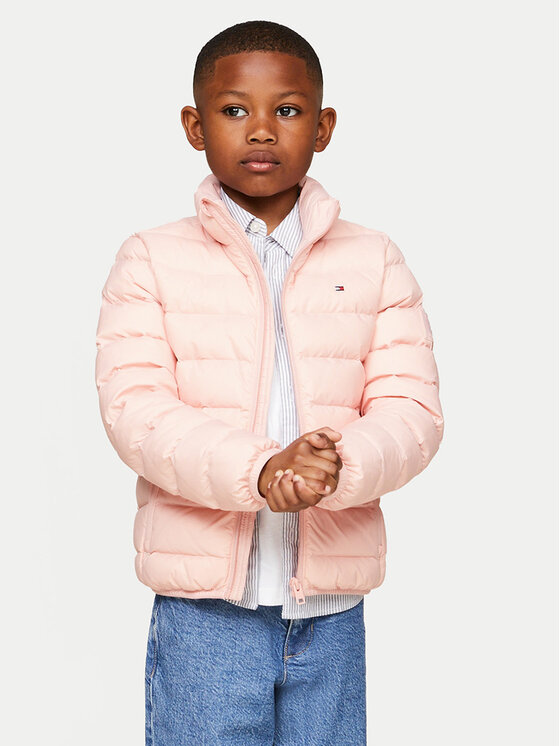 Tommy Hilfiger Vatovaná bunda KS0KS00568 Ružová Regular Fit