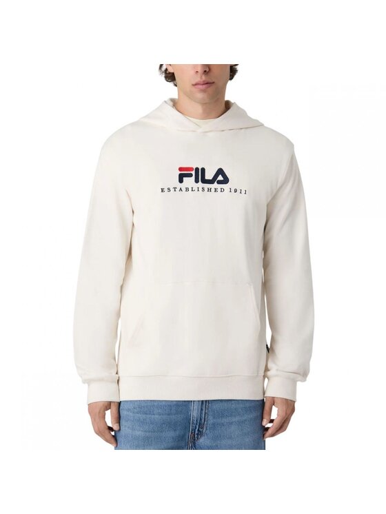 Fila Fila Felpa Valsera regular logo hoodie Écru Regular Fit