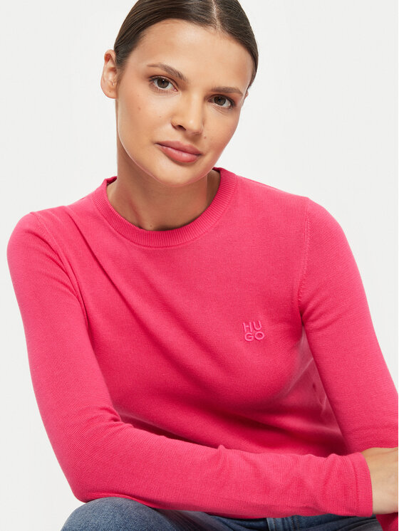 HUGO Hugo Sweater Scallia 50514296 Rózsaszín Slim Fit