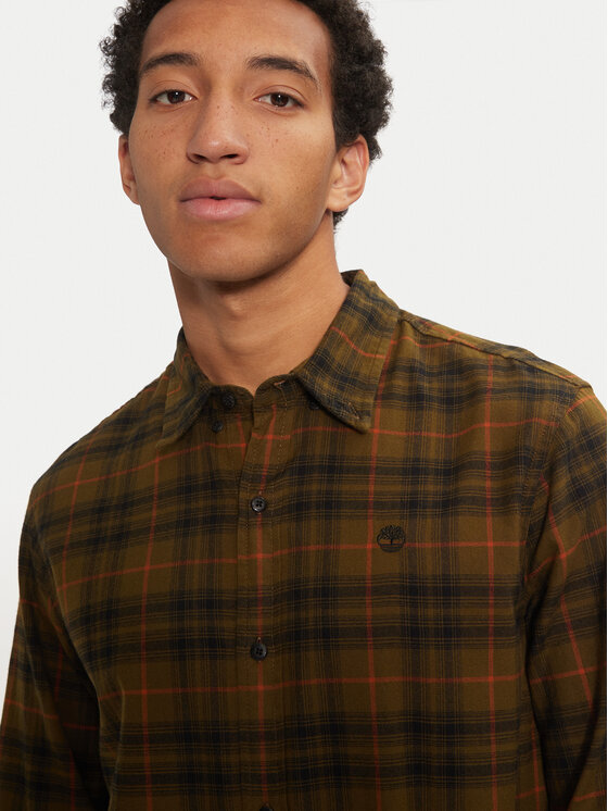 Timberland Timberland Koszula TB0A6V7EC681 Zielony Regular Fit