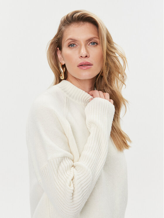 BOSS Boss Sweter Foltin 50501575 Écru Relaxed Fit