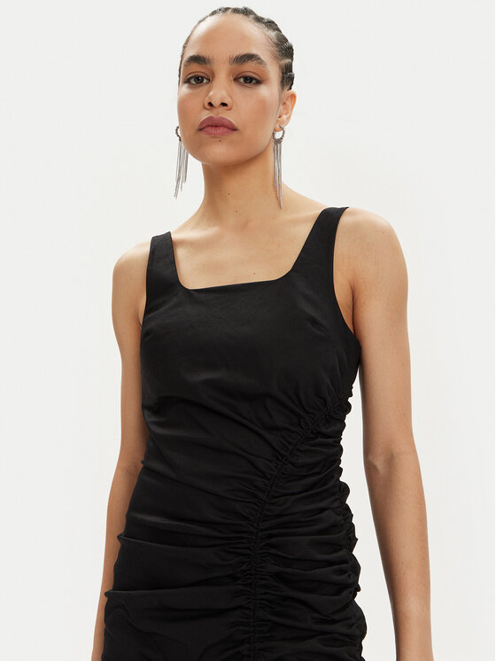 KARL LAGERFELD KARL LAGERFELD Літня сукня 241W1303 Чорний Slim Fit
