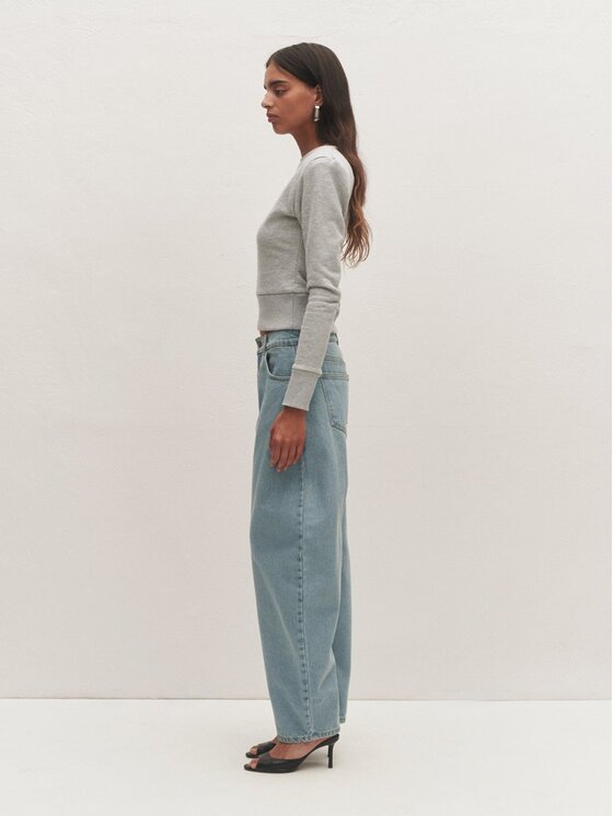 Le Collet Le Collet Bluza NEA Szary Slim Fit