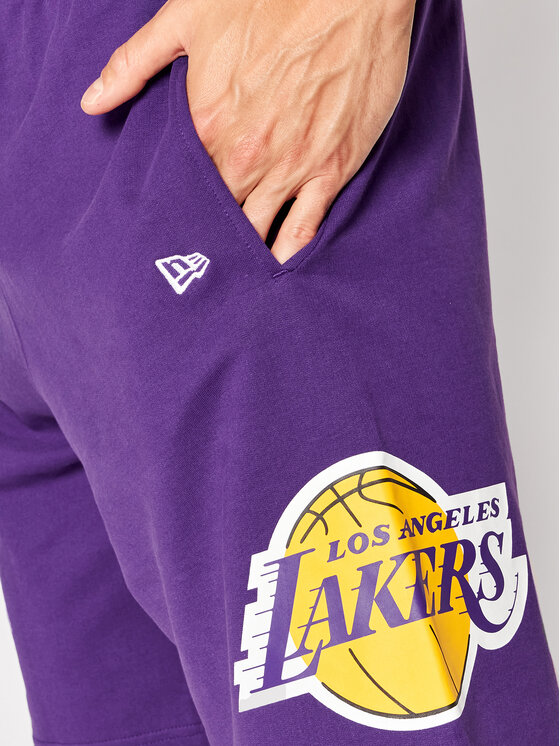 New Era New Era Sportske kratke hlače LA Lakers Washed Team Logo 13083850 Ljubičasta Regular Fit
