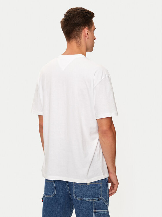 Tommy Jeans Tommy Jeans T-shirt DM0DM19694 Bijela Regular Fit