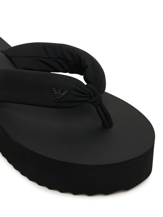 Emporio Armani Emporio Armani Šlepetės per pirštą EX000072 AF14514 Juoda