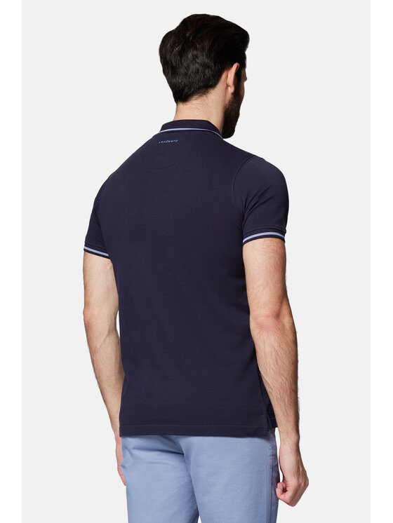 Lancerto Lancerto Polo Morty PO073124000021 Granatowy Regular Fit