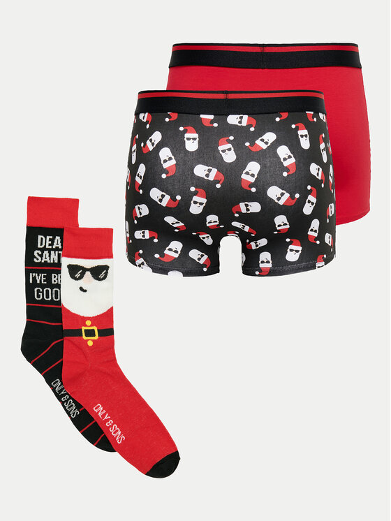 Only & Sons Only & Sons Completo intimo Xmas Box 22030904 Rosso