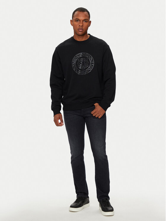 Just Cavalli Just Cavalli Mikina 77OAIT03 Černá Regular Fit