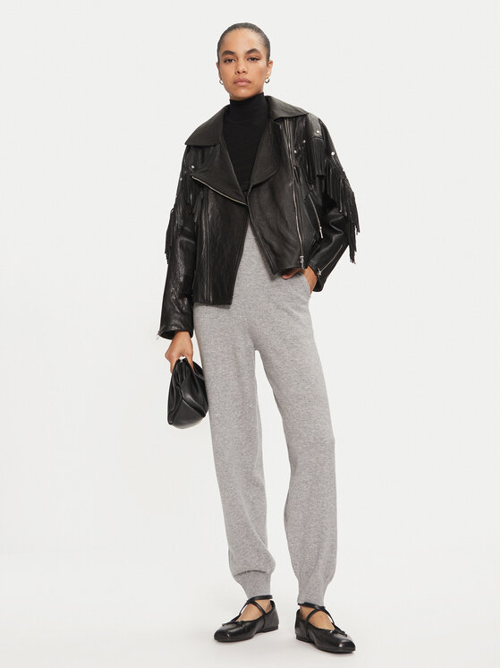 PINKO PINKO Hlače iz tkanine 104316 A271 Siva Regular Fit