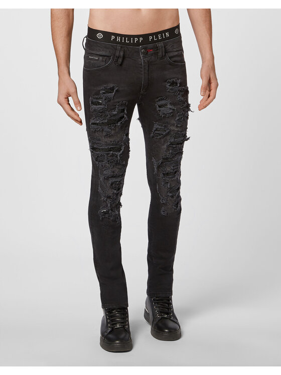 PHILIPP PLEIN PHILIPP PLEIN Džínsy 3297 Čierna Slim Fit