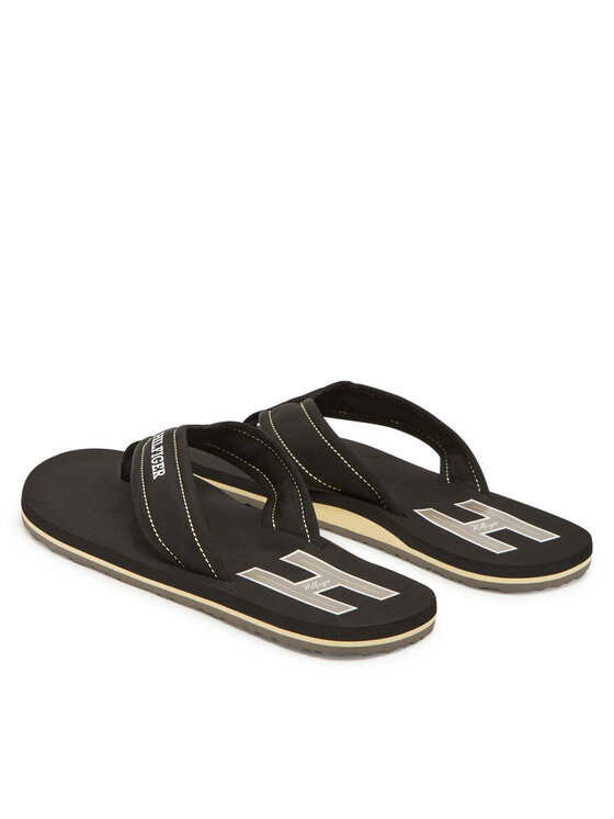Tommy Hilfiger Tommy Hilfiger Japonki Hilfiger H Padded Beach Sandal FM0FM05536 Czarny