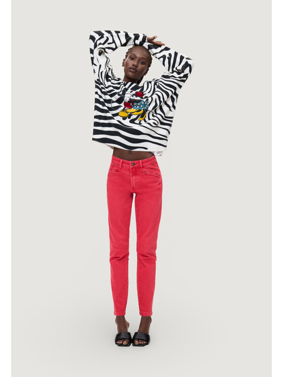Desigual Desigual Maglione JERS_HUG MICKEY Bianco Casual Fit