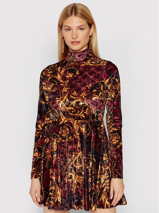 Versace Jeans Couture Versace Jeans Couture Плетена рокля 71HAO928 Бордо Regular Fit